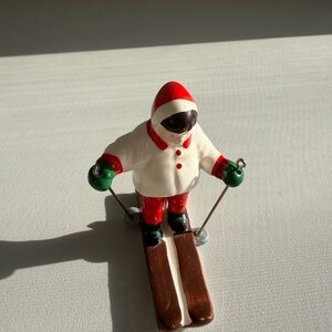 Skier Girl Figurine Dept 56 Snow Village Snow Children 1987